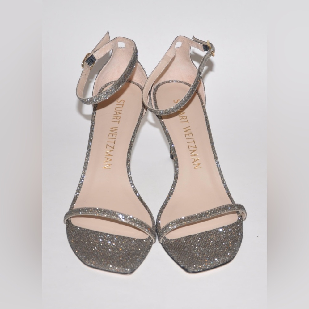NEW Stuart Weitzman Womens Nudistcurve 75 Sandals Heels Shoes Size 10 w/Box $495 - Picture 3 of 12